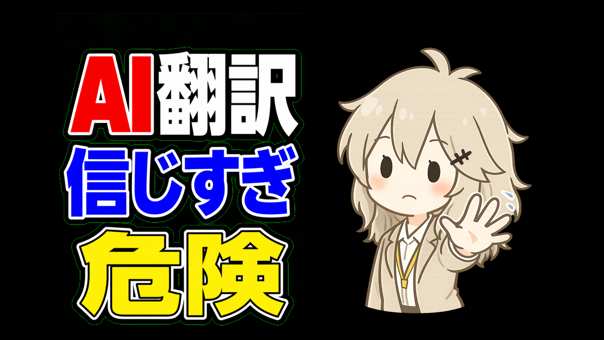 AI翻訳を信じすぎる前に。仕事で確認したい4つのポイント